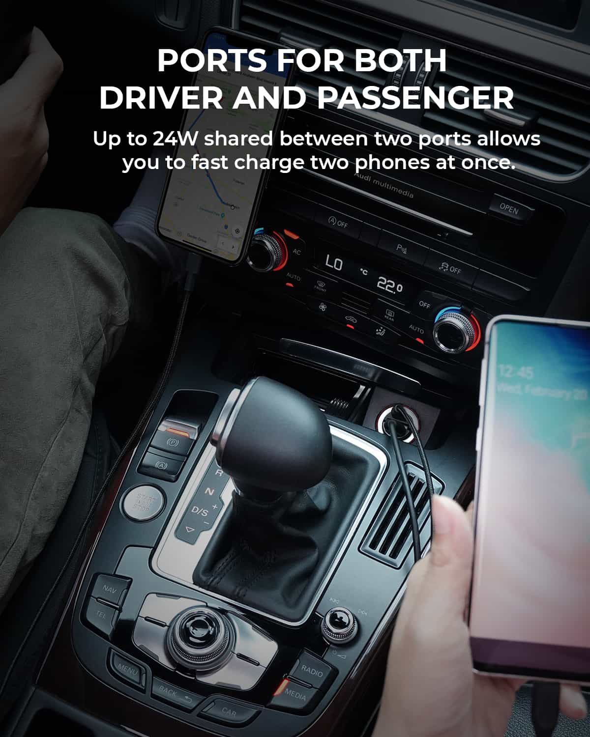 Incarcator auto AUKEY, Nano Series, 30W 2-Port 2 Incarcator auto AUKEY, Nano Series, 30W 2-Port - imagine 2