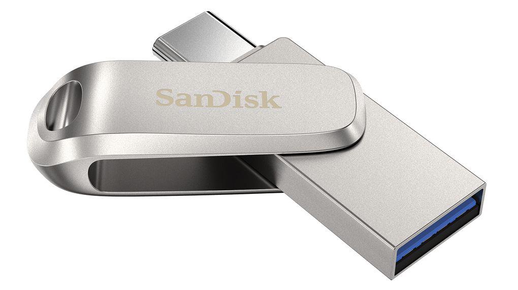 Memorie USB Sandisk Ultra® Luxe Dual Drive 64GB, USB 3.1/USB Type-C, Metal 4 Memorie USB Sandisk Ultra® Luxe Dual Drive 64GB, USB 3.1/USB Type-C, Metal - imagine 4