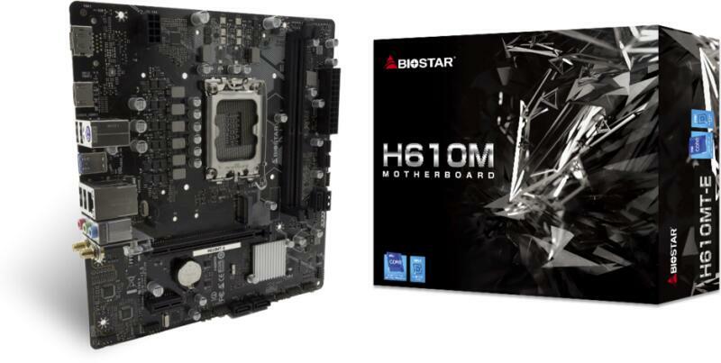 Placa de baza, BIOSTAR H610MTE, Micro ATX, 64 GB, DDR4-SDRAM