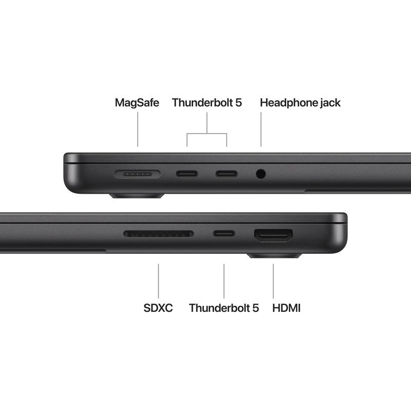 Apple MacBook Pro 14.2'' Laptop with Apple M4 Pro Processor, 14 CPU Cores and 20 GPU Cores, 48GB RAM, 1TB SSD, Space Black, International Keyboard 4 Apple MacBook Pro 14.2'' Laptop with Apple M4 Pro Processor, 14 CPU Cores and 20 GPU Cores, 48GB RAM, 1TB SSD, Space Black, International Keyboard - imagine 4