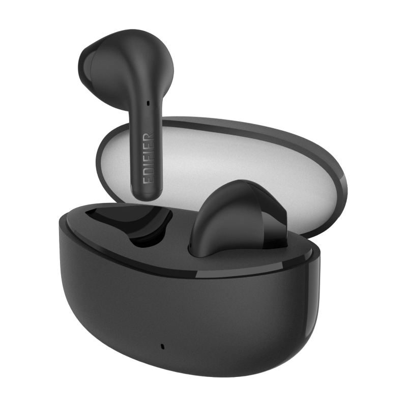 Casti wireless Edifier X2s TWS, Bluetooth 5.3, 350 mAh, Microfon, Driver 13mm, IP54, USB-C, Negru