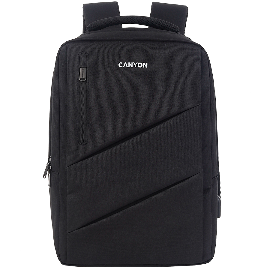 Rucsac laptop Canyon BPE-5 Urban USB 15.6″ Black