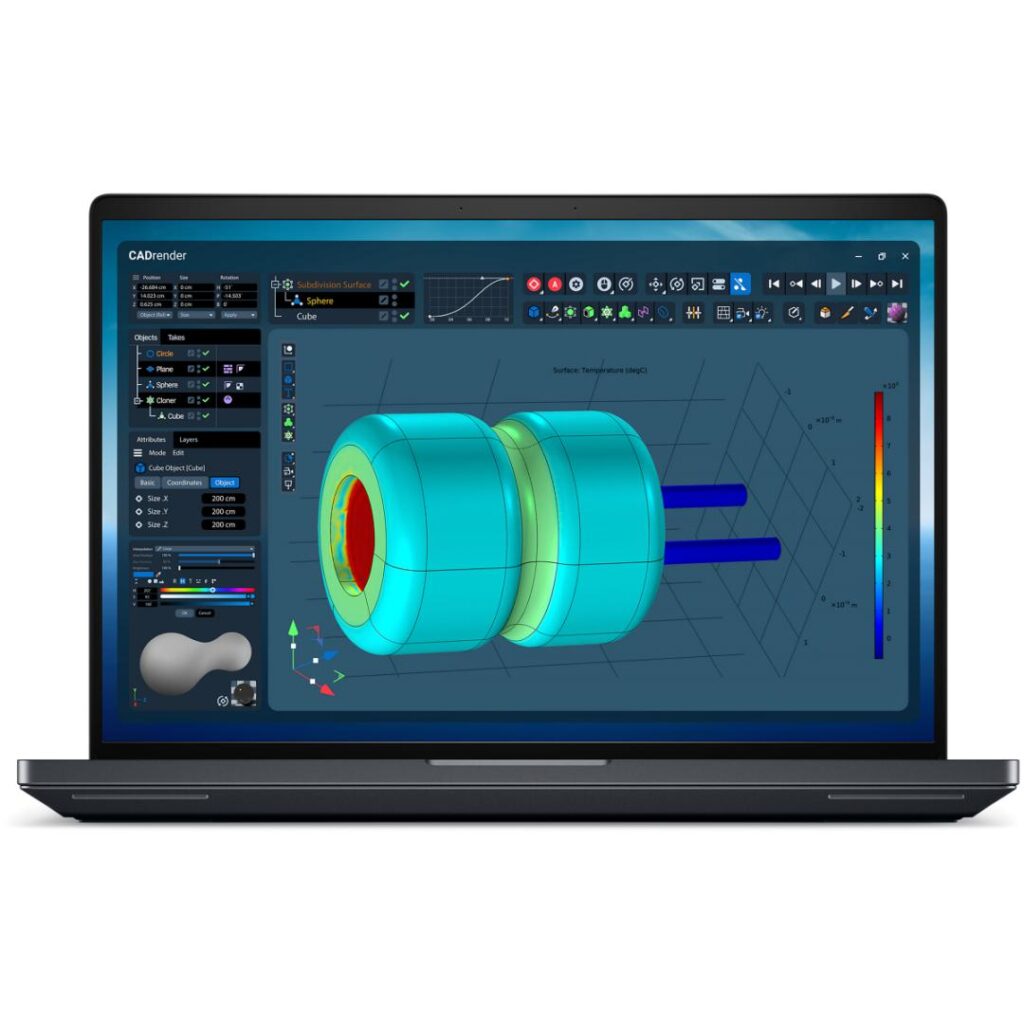 Laptop Dell Pro Max 18 Plus MB18250 Procesor Intel® Core™ Ultra 9 285HX 30M Cache, up to 5.50 GHz 18″ QHD+, 64GB DDR5 CSODIMM, 2TB SSD, NVIDIA RTX PRO 4000 Blackwell @16GB, Win 11 Pro, Gri