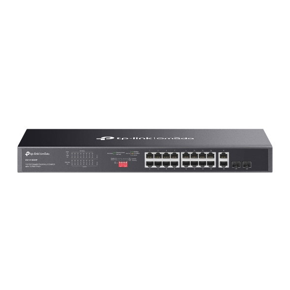 Switch TP-Link Omada DS1018GMP, 16 porturi, Gigabit, PoE+