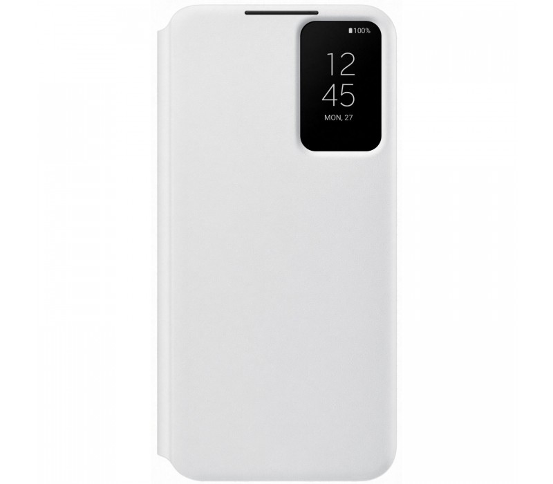 Husa de protectie Samsung Smart Clear View Cover pentru Galaxy S22+, White