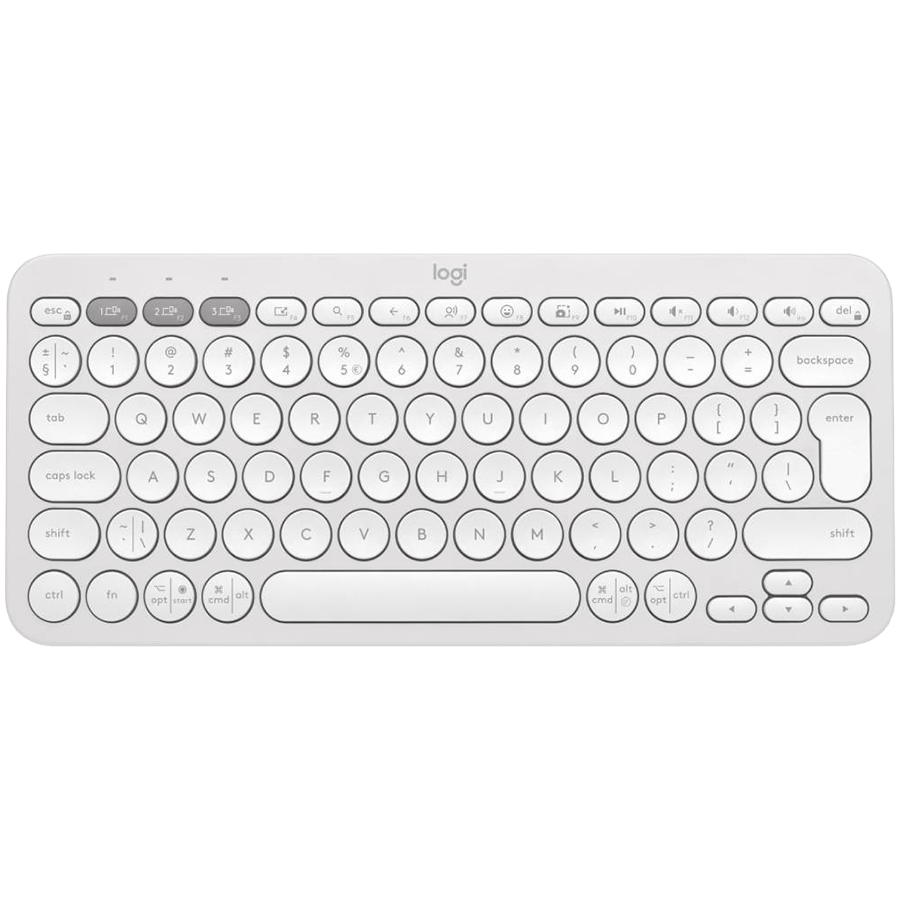 Tastatura Bluetooth Logitech Pebble Keys 2 K380s, Multi-Device, Tonal White