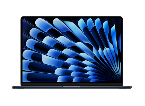 Laptop Apple MacBook Air 15.3″, cu procesor Apple M4, 10 nuclee CPU si 10 nuclee GPU, 16 GB RAM, 256GB, Midnight, Tastatura US English