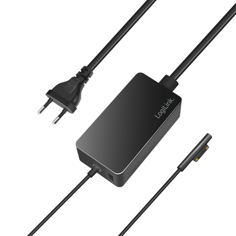 Alimentator retea 220V LOGILINK, pentru Microsoft Surface, compatibil cu Pro si Laptop/Go/Book, 65W, USB 5V/4A, 1.5m, negru
