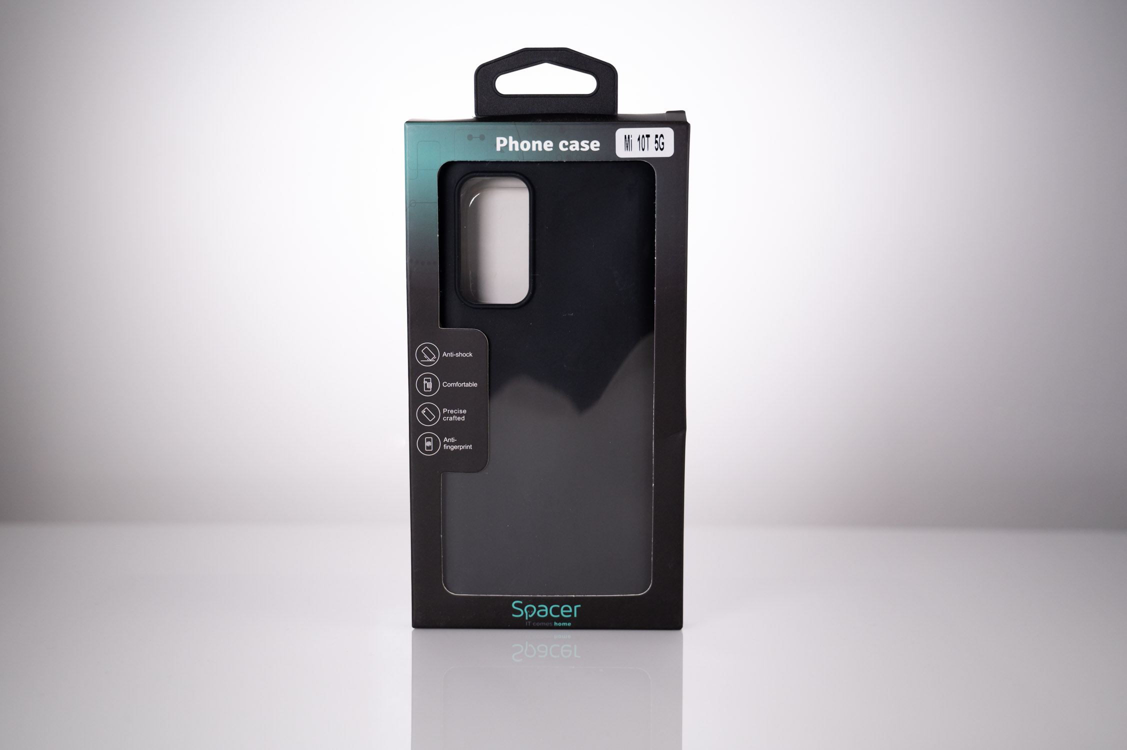 Husa de protectie Spacer pentru Xiaomi Mi 10T 5G, material flexibil TPU, Negru 3 Husa de protectie Spacer pentru Xiaomi Mi 10T 5G, material flexibil TPU, Negru - imagine 3