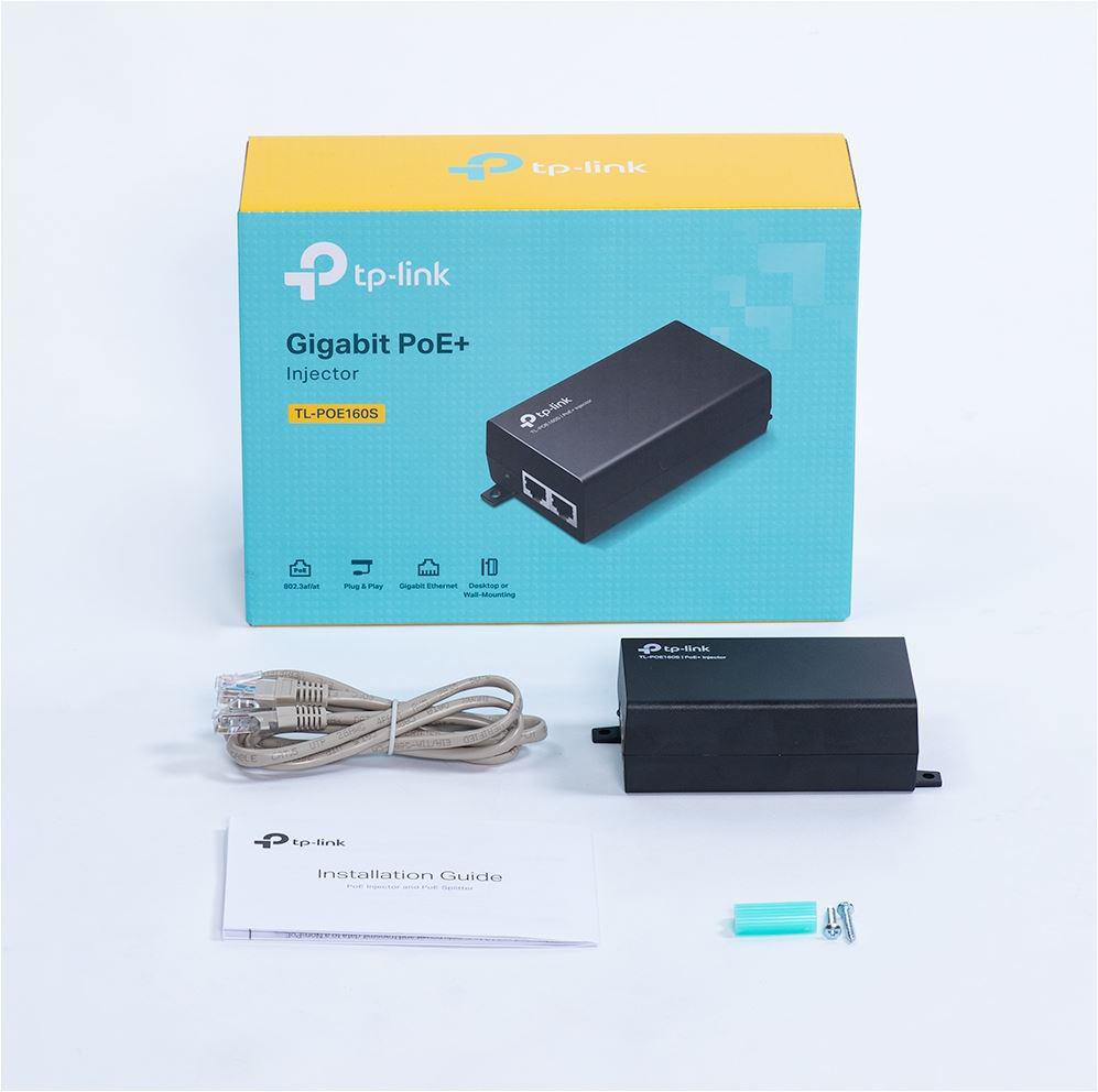Injector TP-LINK POE160S POE+, 30W, negru 3 Injector TP-LINK POE160S POE+, 30W, negru - imagine 3