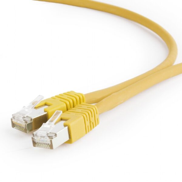 Cablu S/FTP GEMBIRD Cat6a, LSZH, cupru, 1.5 m, galben, AWG27, dublu ecranat PP6A-LSZHCU-Y-1.5M