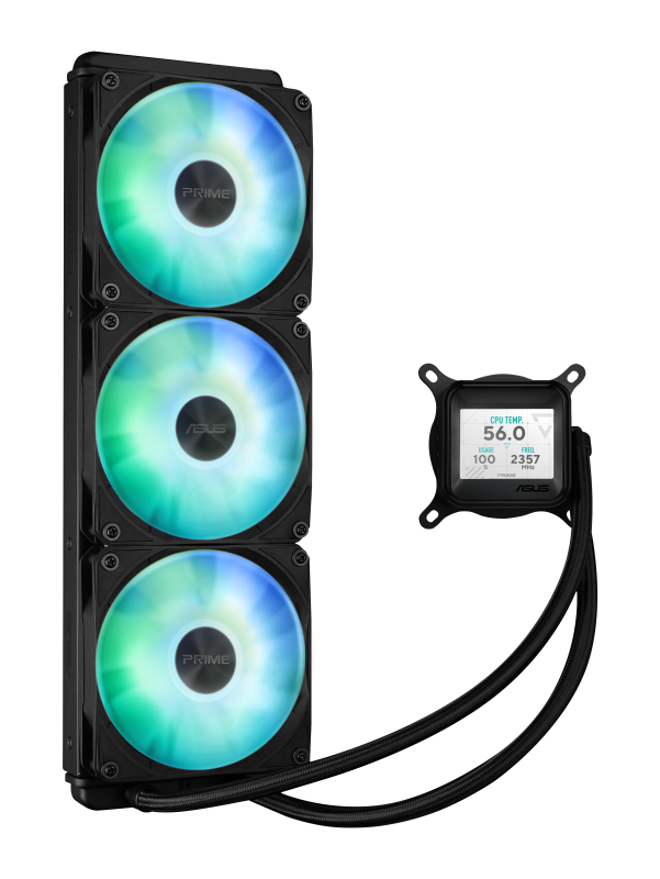 Racitor lichid ASUS PRIME LC 360 ARGB LCD, 3x12cm, RGB, 800-2500rpm