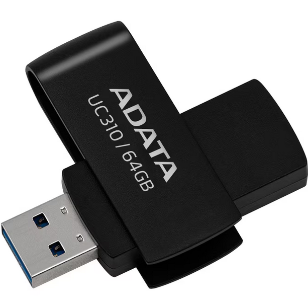 Memorie USB ADATA 64GB, USB 3.2 Gen1, Negru