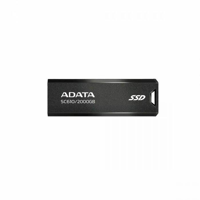 SSD extern ADATA SC610, 2TB, USB 3.2 Gen2, negru