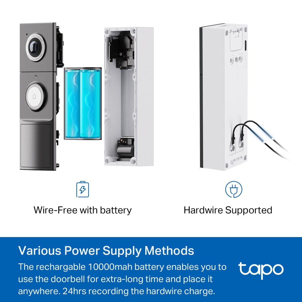 Camera de supraveghere wireless cu sonerie TP-Link Tapo D235, 2K 5 MP, unghi de vizualizare foarte larg 180°, vedere nocturan color, detectare inteligenta de persoane, animale, vehicule si pachete, baterie reincarcabila 10000mAh, Two-Way Audio, IP66 3 Camera de supraveghere wireless cu sonerie TP-Link Tapo D235, 2K 5 MP, unghi de vizualizare foarte larg 180°, vedere nocturan color, detectare inteligenta de persoane, animale, vehicule si pachete, baterie reincarcabila 10000mAh, Two-Way Audio, IP66 - imagine 3