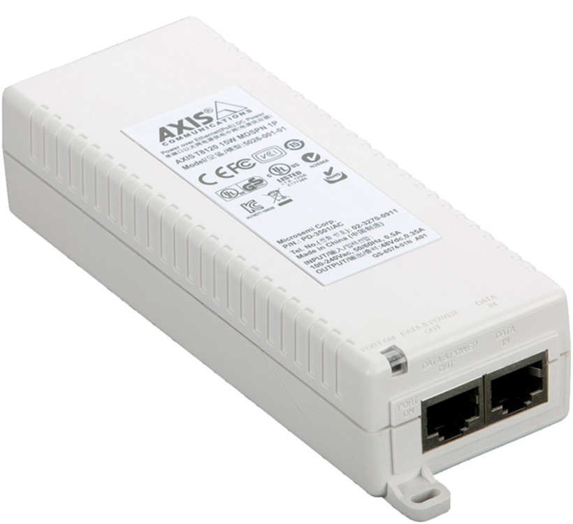 Port gigabit, Axis, Compatibil cu T8120, 15W, Alb