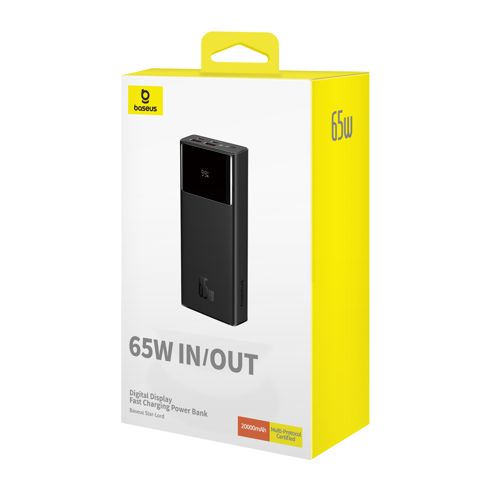 Powerbank telefon, Baseus, 20000mAh, 65W, Negru 2 Powerbank telefon, Baseus, 20000mAh, 65W, Negru - imagine 2