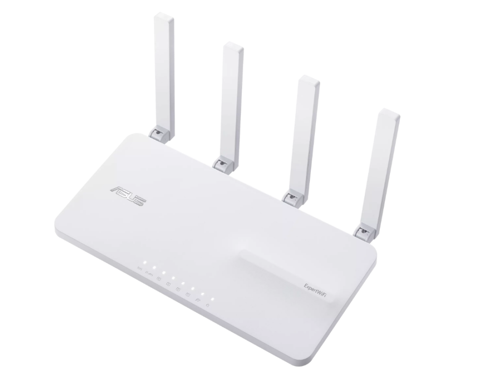 Router & Access Point Business ASUS ExpertWiFi EBR63, AX3000, Dual-Band, Quad-Core 1.7GHz CPU, 256MB/512MB Flash/RAM, Gigabit, OFDMA, Switch & Security Gateway, site-to-sit VPN, Commercial-Grade Network Security & VPN, AiMesh, montare perete/tavan