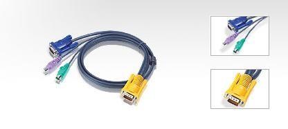 Set cabluri pentru KVM ATEN, PS/2, 1.8 m 1 Set cabluri pentru KVM ATEN, PS/2, 1.8 m