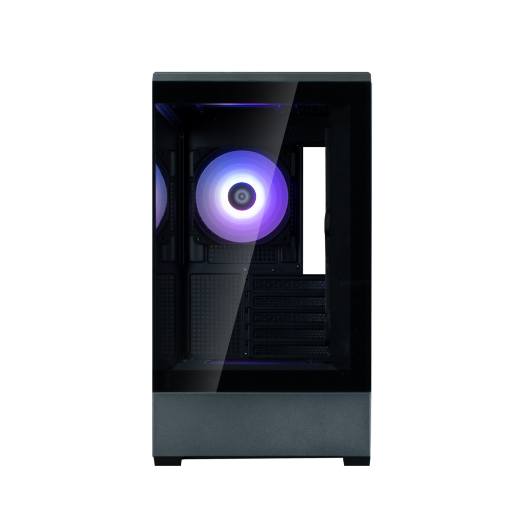 Carcasa Zalman „P30”, mini tower, gaming, fara sursa, suporta 9xfan, 3xfan inclus, USB 3.1 gen1 x 1, USB Type-C, audio+mic, 5 sloturi expansiune, negru