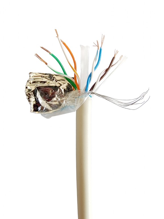 Cablu FTP ecranat, CCA, Cat6, Rola 100m, gri, FPC-6004-L/100 100 m