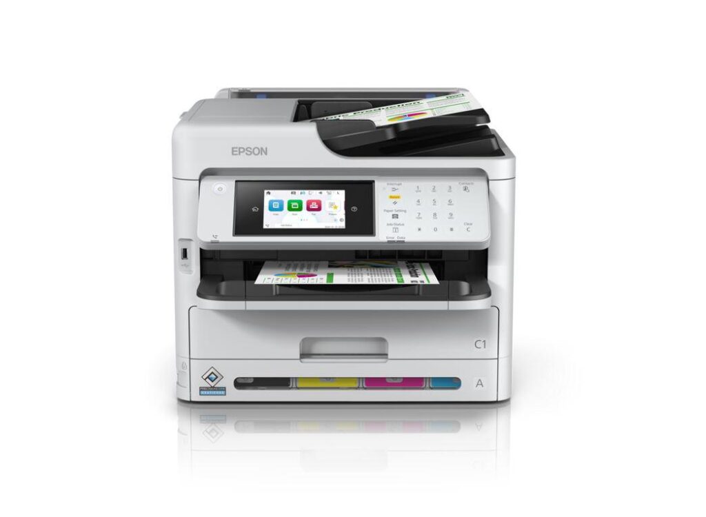 Imprimanta inkjet color Epson WF-C5890DWF, 25ppm mono/color, Duplex, Retea, Wireless, Fax USB, A4