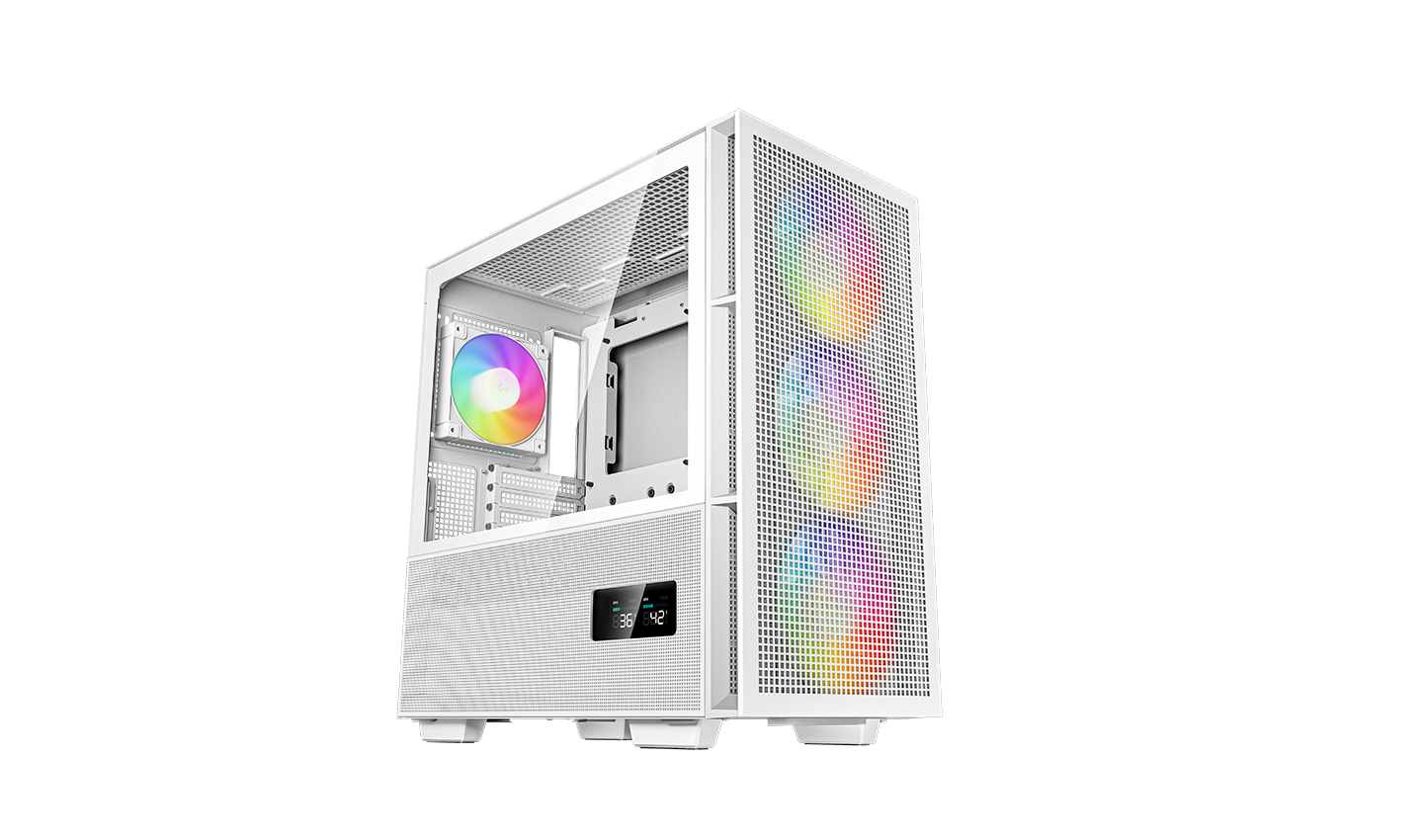Carcasa DeepCool CH560 Digital WH, Mid-Tower, fara sursa, ATX | mATX | mini ITX | E-ATX alb 1 Carcasa DeepCool CH560 Digital WH, Mid-Tower, fara sursa, ATX | mATX | mini ITX | E-ATX alb
