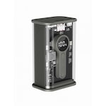 Power bank, Gembird, Display LCD, USB, 9000mAh, 20W, Incarcare rapida QC3.0, 54 x 86 x 36 mm, Transparent/Negru
