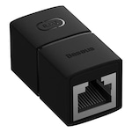 Conector internet, Baseus, Extensie de retea RJ45, 1000 Mbps, 125 MB/s, Negru