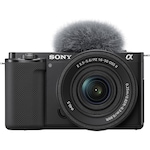Aparat foto Mirrorless Sony Alpha ZV-E10, 24.2MP, 4K, Negru + Obiectiv 16-50mm mk2