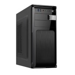 Carcasa computer, Gembird, Fornax 2500, Midi Tower, Iluminare de fundal ARGB, 310 x 188 x 420 mm, Negru