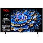 Televizor Smart QLED TCL 75T69C, 189 cm, Ultra HD 4K, Google TV, Clasa F