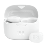 Casti in-ear JBL Tune Buds, True wireless, Active Noise Cancelling, Bluetooth, 4 Microfoane, Autonomie 48H, IP54, Alb