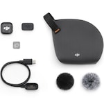 Microfon wireless DJI MIC 3, Wireless, Omnidirectional, Raza Actiune 400m, Autonomie microfon 8h, Noise Canceling