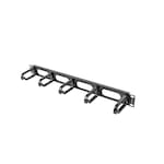 Organizator cabluri, Lanberg, Metal/Plastic, Negru