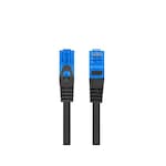 Cablu Lanberg SFTP Patch cord, 0.5 m, Negru