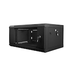 Dulap metalic montat pe perete din pachet demontabil , Lanberg , 6U , 600x450mm , 19 ” , negru