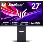Monitor Gaming LED IPS LG UltraGear 27G850A-B 27″, 4K UHD (3840×2160), Dual-Mode (4K 240Hz ↔ FHD 480Hz), 1ms GTG, AMD FreeSync™ Premium Pro, NVIDIA G-Sync™ Compatible, DisplayHDR 600, Deep Black Pro, Hub USB, 2x HDMI, DisplayPort, Pivot, negru