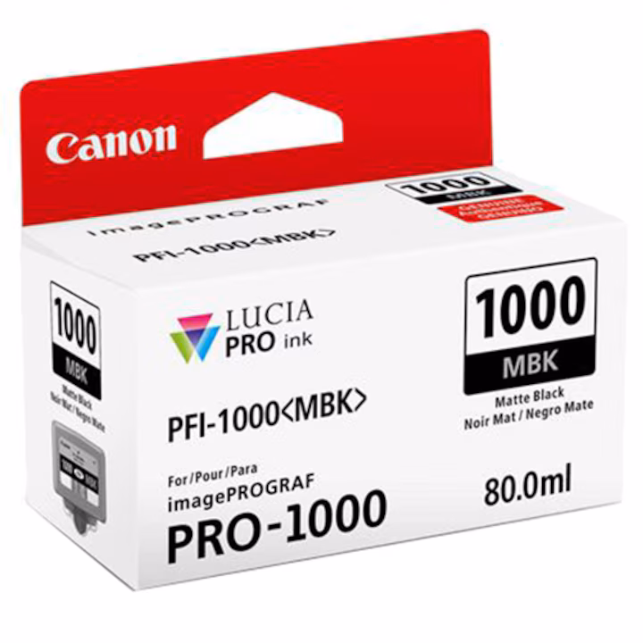Cartuș Canon PFI-1000 Matte Black 80ml LUCIA PRO 2 Cartuș Canon PFI-1000 Matte Black