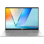 Laptop ASUS Vivobook S16 M3607HA cu procesor AMD Ryzen 7 260 pana la 5.1GHz, 16”, WUXGA, IPS, 144Hz, 16GB DDR5 RAM, 1TB SSD, AMD Radeon Graphics, No OS, Cool Silver