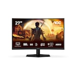 Monitor AOC C27G42E, 27″ curbat, 1500R, VA, WLED, 1920×1080@180Hz, 1ms GtG, 0.5ms MPRT, 300cd m/2, 3000:1, 80M:1 DCR, sincronizare adaptiva, FlickerFree, lumina albastra redusa, 2Wx2, inclinare, 2xHDMI, DP C27G42E