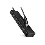 Hub USB Axagon HUE-C1C, 4x USB 3.2 Gen 1, 0.2m, USB-C, Negru