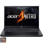 Laptop Acer Gaming 15.6” Nitro V 15 ANV15-41, FHD IPS 165Hz, Procesor AMD Ryzen™ 7 7735HS (16M Cache, up to 4.75 GHz), 16GB DDR5, 512GB SSD, GeForce RTX 4050 6GB, No OS, Obsidian Black