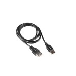 Cablu de date, Lanberg, USB 2.0, dublu ecranat, 1.8m, negru