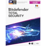 Bitdefender Total Security, 3 dispozitive, 1 an + 1 an gratuit, licenta retail