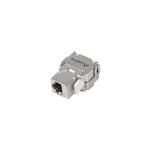 Cuplaj modular cu montaj fara scule , Lanberg , Keystone RJ45 180° FTP cat5e ,gri