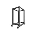 Rack deschis 19″, Lanberg, 22U, 600×1000, negru