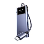 Hub USB-C 7w1, HDMI 4K@60Hz, 100W PD, 3x USB-A 3.0, USB-C 3.0, Ethernet, 20cm