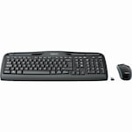 Kit Tastatura cu Mouse Wireless Desktop Logitech MK330 920-008533, layout DE, Negru
