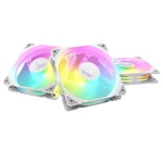 Set 3 ventilatoare Asus TUF Gaming TR120 aRGB 120mm, Alb